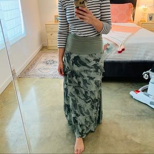 Camo Ruffle Skirt